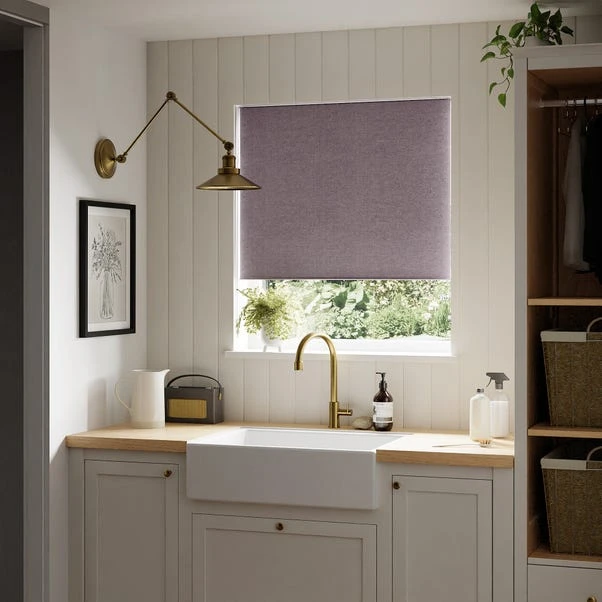 Dunelm Luna Thistle Blackout Roller Blind 3 Dunelm Luna Thistle Blackout Roller Blind