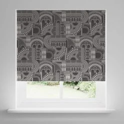 Natural History Museum Waterhouse Black Roller Blind 8 Natural History Museum Waterhouse Black Roller Blind -Dunelm Sales Store 30810321 alt04
