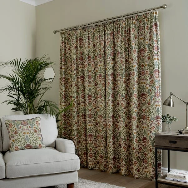 Dunelm Ruskin Natural Pencil Pleat Curtains 6 Dunelm Ruskin Natural Pencil Pleat Curtains - Image 4