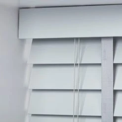 Swish 63mm Dove Grey Hardwood Venetian Blind 9 Swish 63mm Dove Grey Hardwood Venetian Blind -Dunelm Sales Store 30813527 alt03