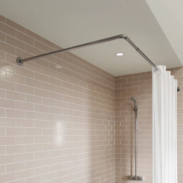Croydex L-Shaped Extendable Shower Rail 7 Croydex L-Shaped Extendable Shower Rail - Image 5