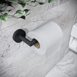 Croydex Epsom Flexi-FixTM Matt Black Toilet Roll Holder -Dunelm Sales Store 30814807 alt04