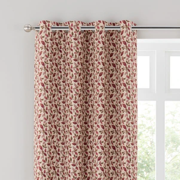Dunelm Dianna Berry Eyelet Curtains 3 Dunelm Dianna Berry Eyelet Curtains