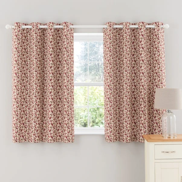 Dunelm Dianna Berry Eyelet Curtains 7 Dunelm Dianna Berry Eyelet Curtains - Image 5
