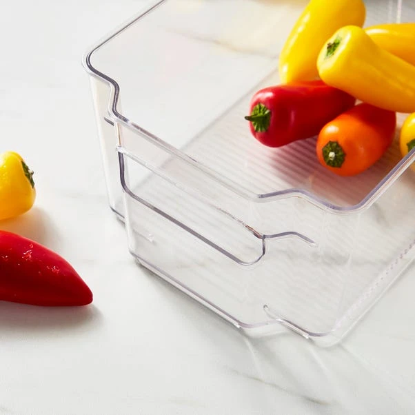 Dunelm Clear Fridge Storage Container 30cm X 17cm X 9cm 4 Dunelm Clear Fridge Storage Container 30cm X 17cm X 9cm - Image 2