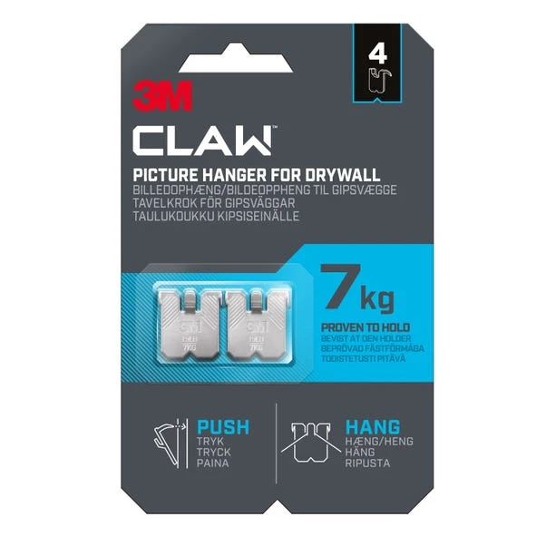 3M Command 3M CLAW™ Drywall Picture Hanger 7 Kg 3 3M Command 3M CLAW™ Drywall Picture Hanger 7 Kg