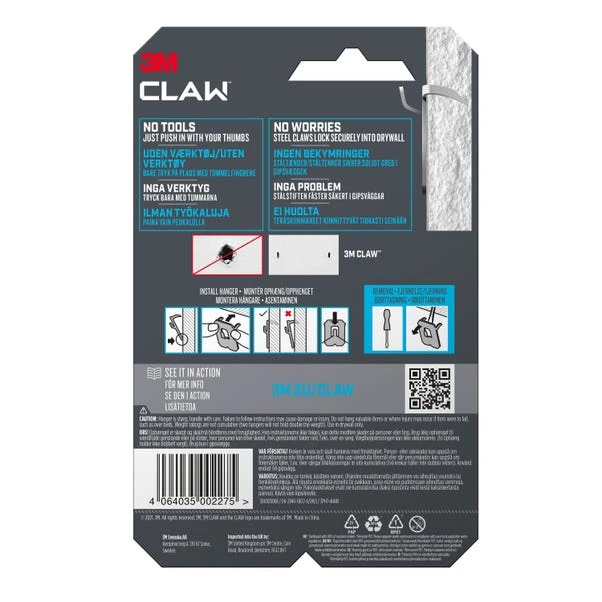 3M Command 3M CLAW™ Drywall Picture Hanger 7 Kg 6 3M Command 3M CLAW™ Drywall Picture Hanger 7 Kg - Image 4