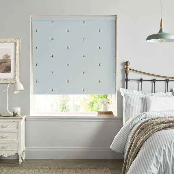 Sophie Allport Bee Duck Egg Blue Roller Blind 3 Sophie Allport Bee Duck Egg Blue Roller Blind
