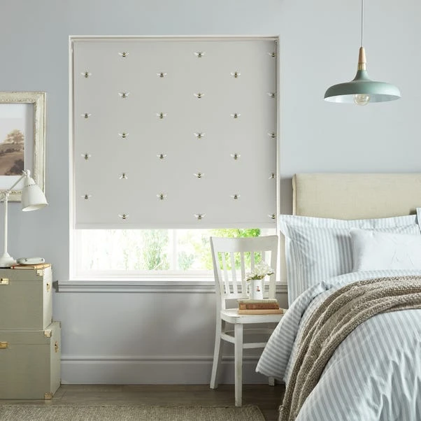 Sophie Allport Bee Grey Roller Blind 3 Sophie Allport Bee Grey Roller Blind