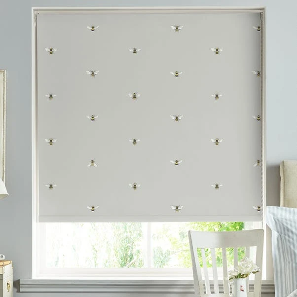 Sophie Allport Bee Grey Roller Blind 4 Sophie Allport Bee Grey Roller Blind - Image 2