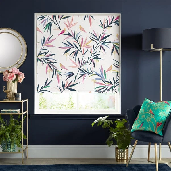 Sara Miller Bamboo Print White Roller Blind 3 Sara Miller Bamboo Print White Roller Blind