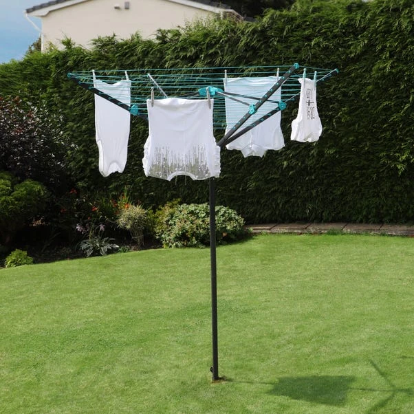 JVL 4 Arm Rotary Clothes Airer, 40m 4 JVL 4 Arm Rotary Clothes Airer, 40m - Image 2