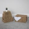 JVL Seagrass Set Of 4 Storage Baskets With Lids 1 JVL Seagrass Set Of 4 Storage Baskets With Lids -Dunelm Sales Store 30824540