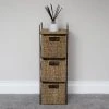 JVL Seagrass 3 Drawer Storage Tower 2 JVL Seagrass 3 Drawer Storage Tower -Dunelm Sales Store 30824544
