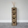 JVL Seagrass 4 Drawer Storage Tower 2 JVL Seagrass 4 Drawer Storage Tower -Dunelm Sales Store 30824548