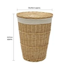 JVL Acacia Willow Round Laundry Basket 13 JVL Acacia Willow Round Laundry Basket -Dunelm Sales Store 30824552 alt05