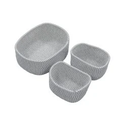 JVL Edison Set Of 3 Storage Baskets 10 JVL Edison Set Of 3 Storage Baskets -Dunelm Sales Store 30824560 alt02