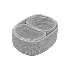 JVL Edison Set Of 3 Storage Baskets 11 JVL Edison Set Of 3 Storage Baskets -Dunelm Sales Store 30824560 alt03