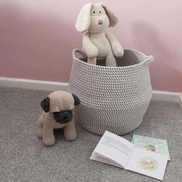 JVL Edison Round Belly Storage Basket 4 JVL Edison Round Belly Storage Basket - Image 2