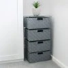 JVL Vichy 4 Drawer Wide Storage Tower 2 JVL Vichy 4 Drawer Wide Storage Tower -Dunelm Sales Store 30824572