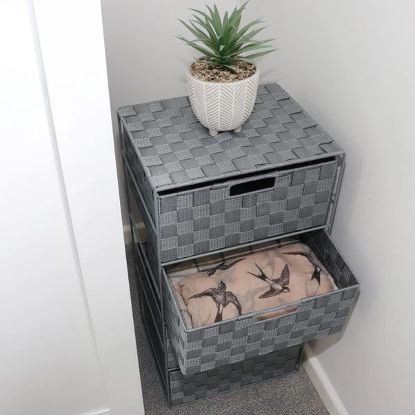 JVL Vichy 4 Drawer Wide Storage Tower 4 JVL Vichy 4 Drawer Wide Storage Tower - Image 2