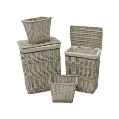 JVL Arianna Willow Set Of 4 Laundry Baskets & Bins 11 JVL Arianna Willow Set Of 4 Laundry Baskets & Bins -Dunelm Sales Store 30824612 alt03