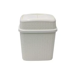 JVL Loop Plastic Push Top Bin 10L