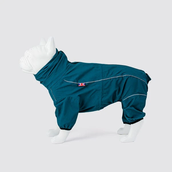 Hugo & Hudson Teal Protective Dog Coat Overalls 4 Hugo & Hudson Teal Protective Dog Coat Overalls - Image 2