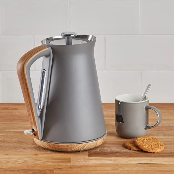 Dunelm Contemporary Matt Grey Kettle And Toaster Set 4 Dunelm Contemporary Matt Grey Kettle And Toaster Set - Image 2