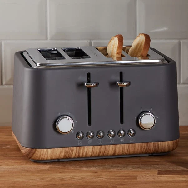 Dunelm Contemporary Matt Grey Kettle And Toaster Set 5 Dunelm Contemporary Matt Grey Kettle And Toaster Set - Image 3